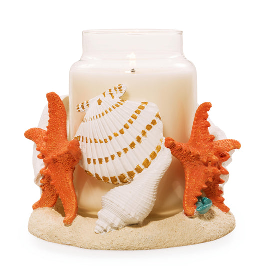 Seashell Jar Candle Holder - WAP7